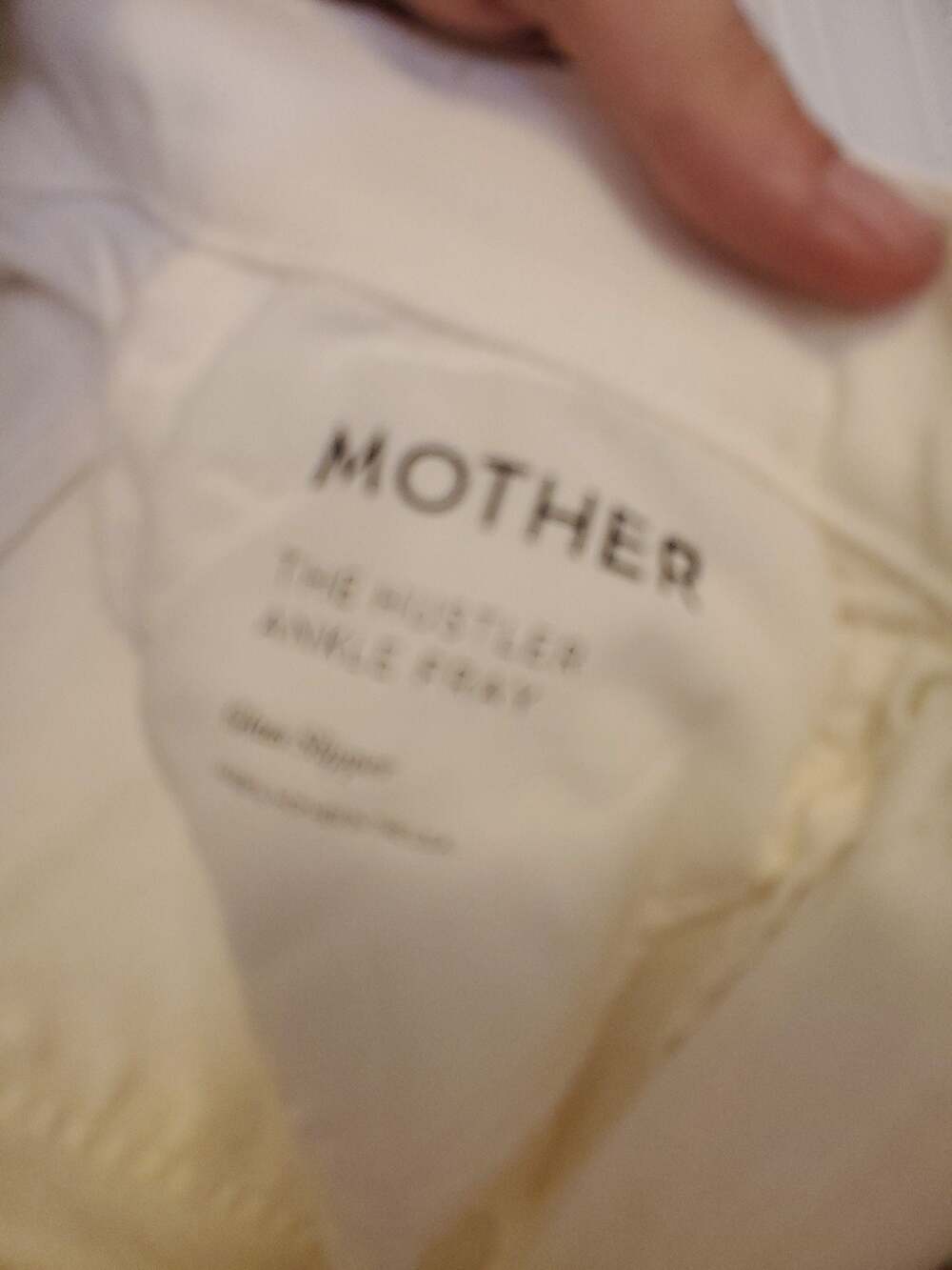 MOTHER The Hustler Ankle Fray High-Rise Flare Jeans in White - Picture 5 of 11